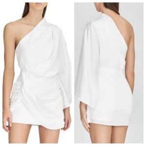 SIGNIFICANT OTHER April Wrap Mini Dress in Ivory